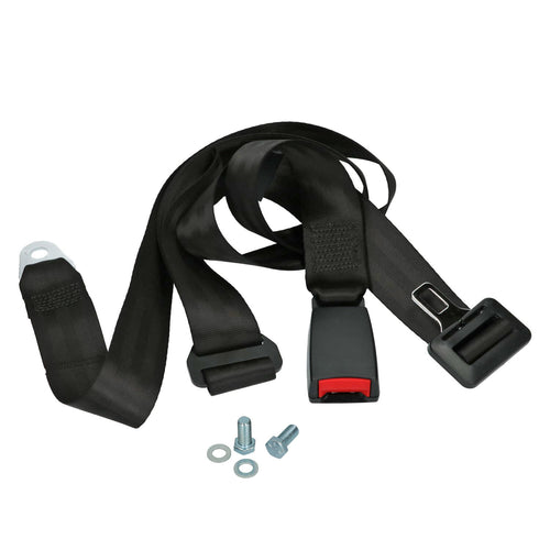 Seatbelt Seat Belt 2 Point Manual Universal Fit Extra Long Black Each