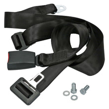 Load image into Gallery viewer, Seatbelt Seat Belt 2 Point Manual Universal Fit Extra Long Black Each