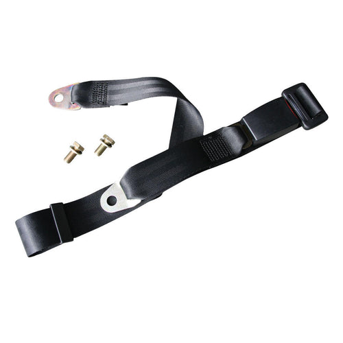 Seatbelt Seat Belt 2 Point Manual Universal Fit Black Each