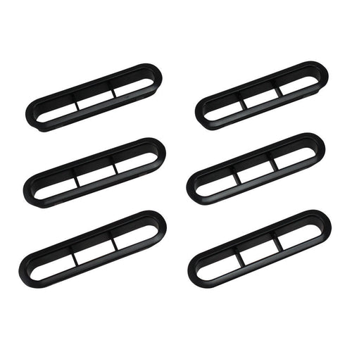 Vents Defroster Rear Left and Right Beetle 1972-1977 Black Set of 6