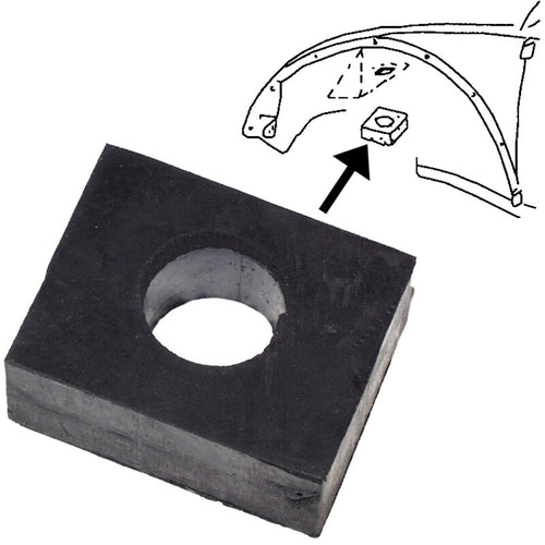 Shock Pad Lower Body To Front Axle 17mm Beetle 1960-1977 Each