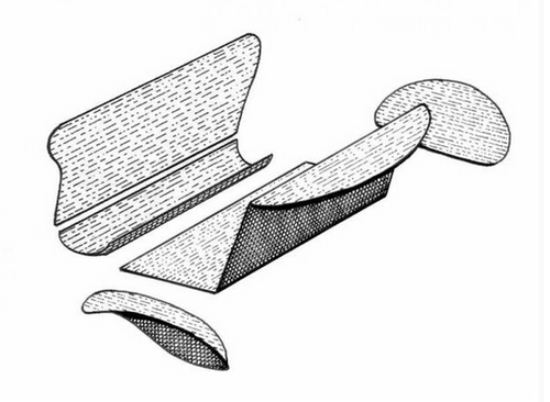 Carpet 5 Piece Rear Luggage Area Set Beetle 1968-1972 Black