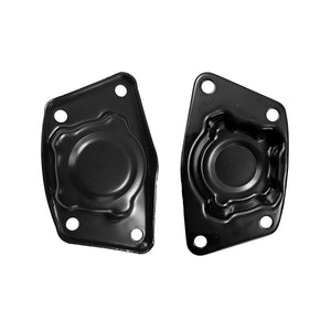 Torsion Bar Spring Plate Cap Black Swing Axle Solid Style Pair