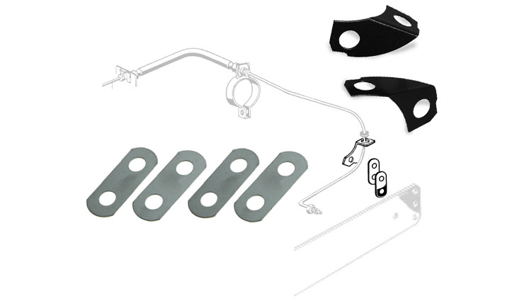 VW Reduction Box Brake Line Spring Plate Lock Plate Kit Type 2 1955 ...