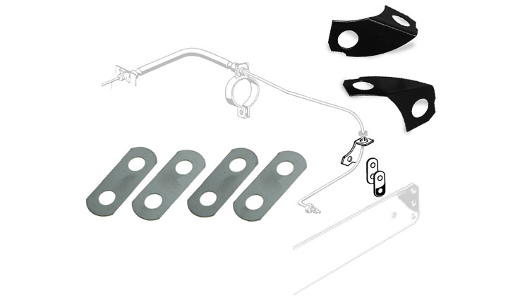 Reduction Box Brake Line Spring Plate Lock Plate Kit Kombi 1955-1967