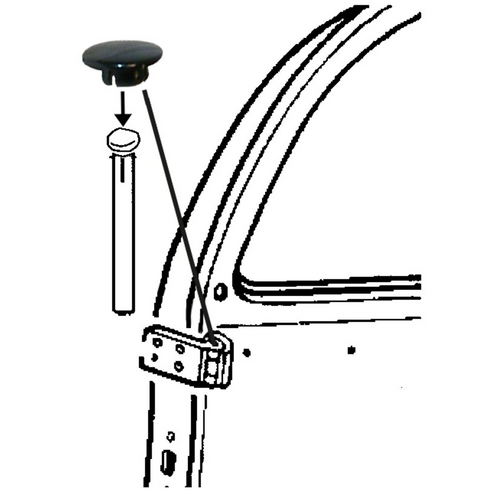 Plug Door Hinge Pin Hole Type 1 Beetle 1968-1979 Each