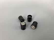 Load image into Gallery viewer, Valve Cap Valve Stem Cap With Logo Set of Four Black