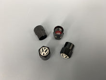 Load image into Gallery viewer, Valve Cap Valve Stem Cap With Logo Set of Four Black