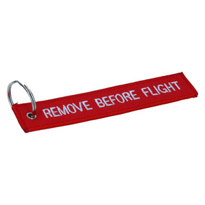 Key Ring Remove Before Flight Red