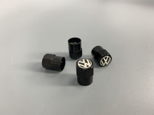 Load image into Gallery viewer, Valve Cap Valve Stem Cap With Logo Set of Four Black