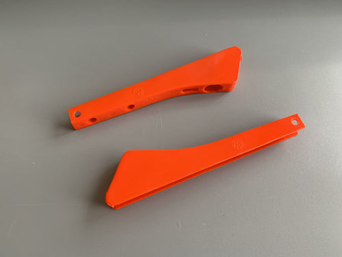 Semaphore Lenses SHO Orange Smooth 1954-1957 Pair