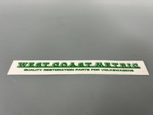 Load image into Gallery viewer, Sticker WCM Script 6&quot; Kelly Green On Clear