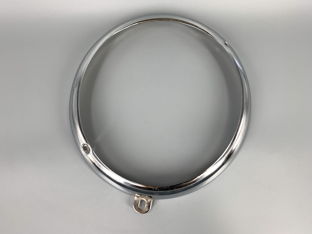 Headlight Rim Chrome Diagonal Screw Holes Beetle -1967