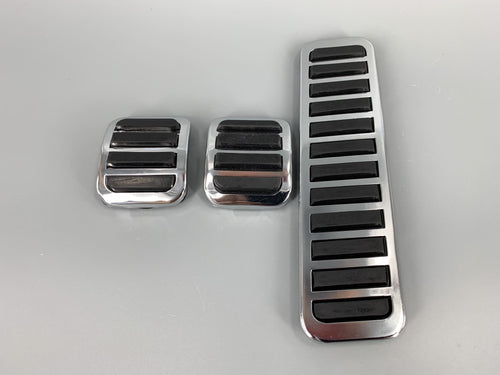 Pedal Cover Set Chrome 3 Piece Type 1