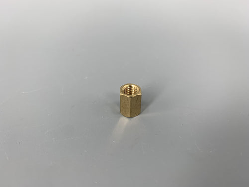 Brass Nut M6x10 8mm Hex 1200 Intake Each