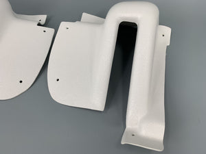 Hinge Covers Rear Hatch Left and Right White Type 2 Kombi 1964-67