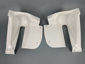 Hinge Covers Rear Hatch Left and Right White Type 2 Kombi 1964-67
