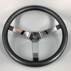 Steering Wheel EMPI Poly-Foam 3 Solid Spoke 14 3/4" Diam 4" Dish