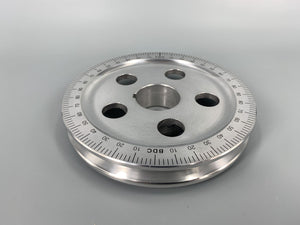 Power Pulley With Holes Polished Black Numbers