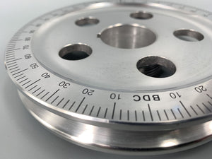 Power Pulley With Holes Polished Black Numbers