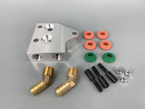 Dual Bypass Adapter Oil Cooler Mount