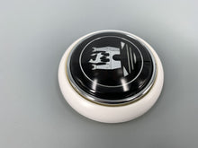 Load image into Gallery viewer, Horn Button Ivory Black and Silver Type 1 Beetle 1956-1959 Type 2 Kombi 50-1967