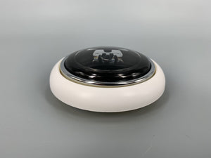 Horn Button Ivory Black and Silver Type 1 Beetle 1956-1959 Type 2 Kombi 50-1967