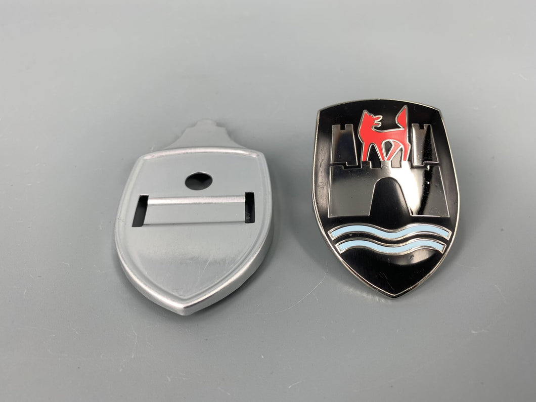 Bonnet Badge Hood Crest Badge Wolfsburg Crest Type 1 Black 1960-1963