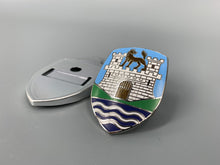 Load image into Gallery viewer, Bonnet Badge Hood Crest Badge Wolfsburg Crest Type 1 Blue 1951-1959