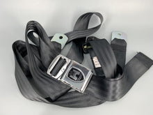 Load image into Gallery viewer, Seat Belt 3 Point Belt Black Chrome Buckle Each