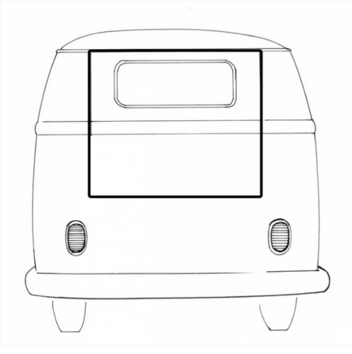 Seal Rear Cargo Door Kombi 1955-1963