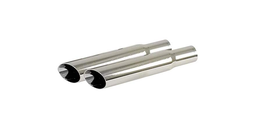 Exhaust Pipe Tips Type 1 Diagonal Cut Pair