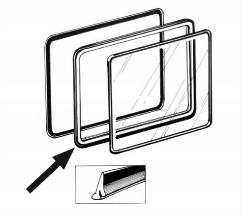 Seal Pop Out Window Outer Frame Type 2 1955-1967 Each