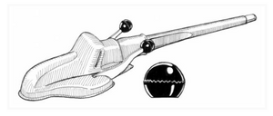 Knob Heater Black Type 1 Beetle Ghia Type 3 1968-72