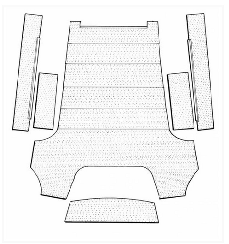 Headliner Cloth Beetle 1953-1960 Tan