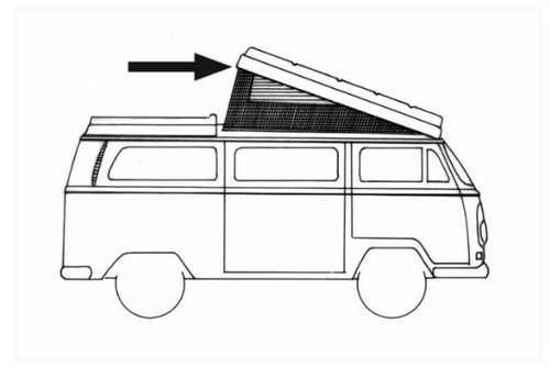 Westfalia Seal Set Large Pop Top Base Top Seal  Type 2 1968-1973