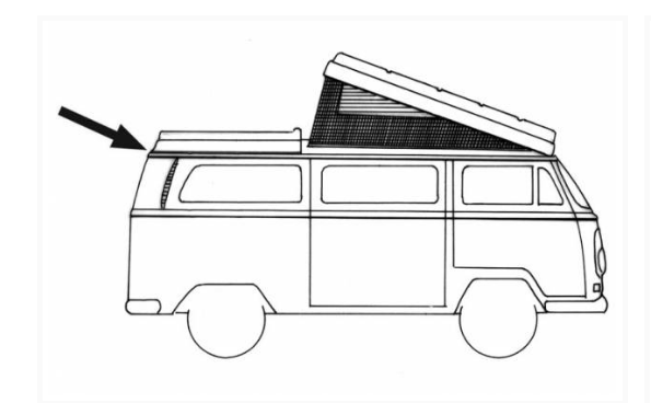 Westfalia Seal Top Luggage Rack Base Seal Kombi 1968-1973