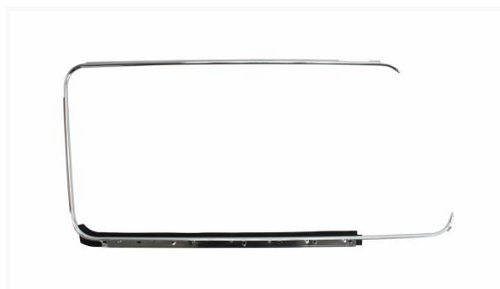 Scraper Door Window With Moulding Type 2 Kombi 1968-79 Right German